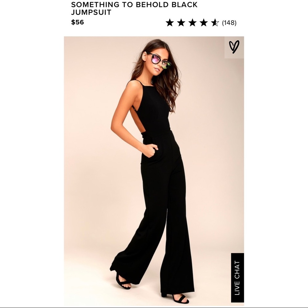 Something to Behold Black Jumpsuit